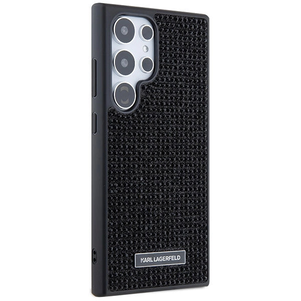 Karl Lagerfeld Rhinestone Metal Logo case for Samsung Galaxy S24 Ultra - black