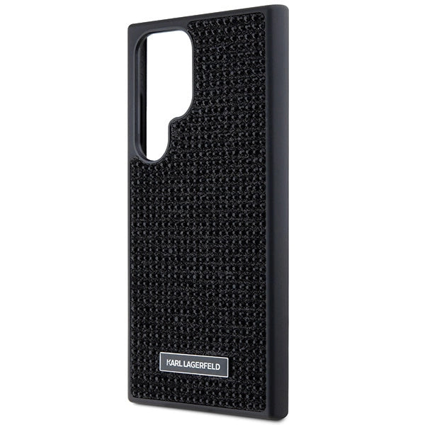Karl Lagerfeld Rhinestone Metal Logo case for Samsung Galaxy S24 Ultra - black