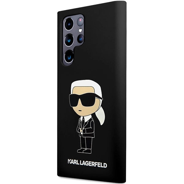 Karl Lagerfeld Silicone Ikonik case for Samsung Galaxy S24 Ultra - black