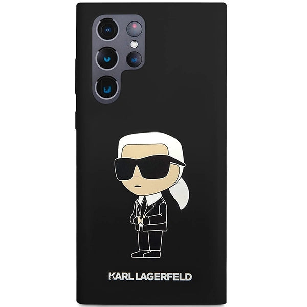 Karl Lagerfeld Silicone Ikonik case for Samsung Galaxy S24 Ultra - black