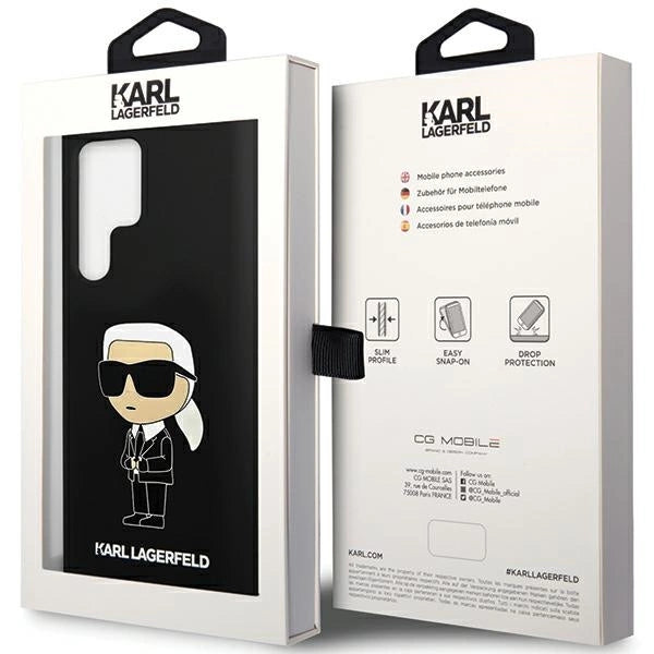 Karl Lagerfeld Silicone Ikonik case for Samsung Galaxy S24 Ultra - black