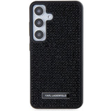 Karl Lagerfeld Rhinestone Metal Logo case for Samsung Galaxy S24+ - black