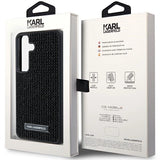 Karl Lagerfeld Rhinestone Metal Logo case for Samsung Galaxy S24+ - black