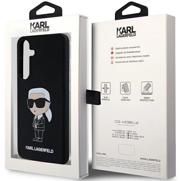 Karl Lagerfeld Silicone Ikonik case for Samsung Galaxy S24+ - black