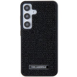 Karl Lagerfeld Rhinestone Metal Logo case for Samsung Galaxy S24 - black
