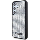 Karl Lagerfeld Rhinestone Metal Logo case for Samsung Galaxy S24 - silver