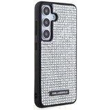 Karl Lagerfeld Rhinestone Metal Logo case for Samsung Galaxy S24 - silver