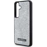 Karl Lagerfeld Rhinestone Metal Logo case for Samsung Galaxy S24 - silver