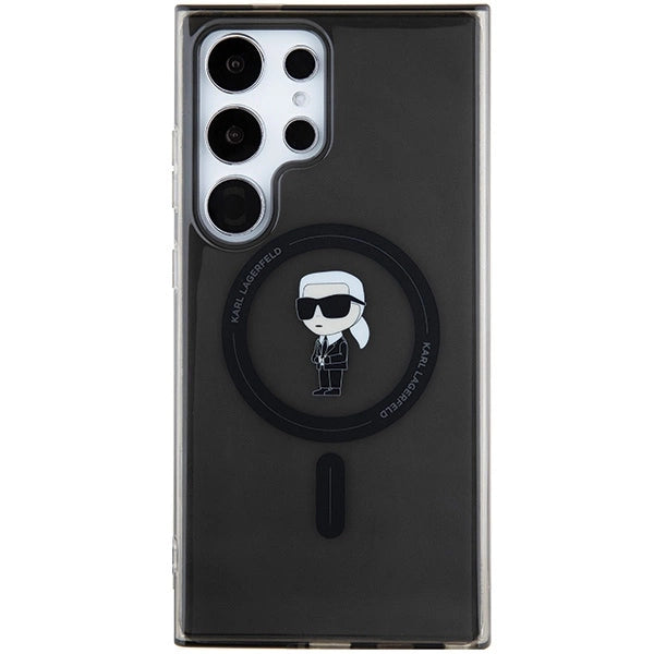 Karl Lagerfeld IML Ikonik MagSafe Case for Samsung Galaxy S24 Ultra - Black