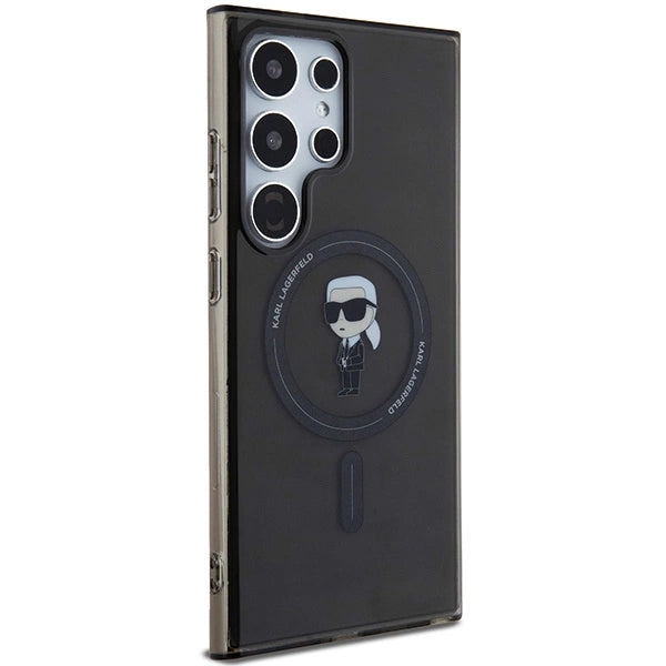 Karl Lagerfeld IML Ikonik MagSafe Case for Samsung Galaxy S24 Ultra - Black