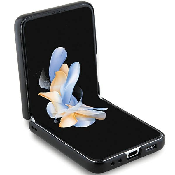 Hello Kitty Metal Logo Kitty Head case for Samsung Galaxy Z Flip 5 - black