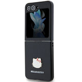 Hello Kitty Metal Logo Kitty Head case for Samsung Galaxy Z Flip 5 - black