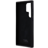 Karl Lagerfeld Silicone Choupette Metal Pin case for Samsung Galaxy S23 Ultra - black