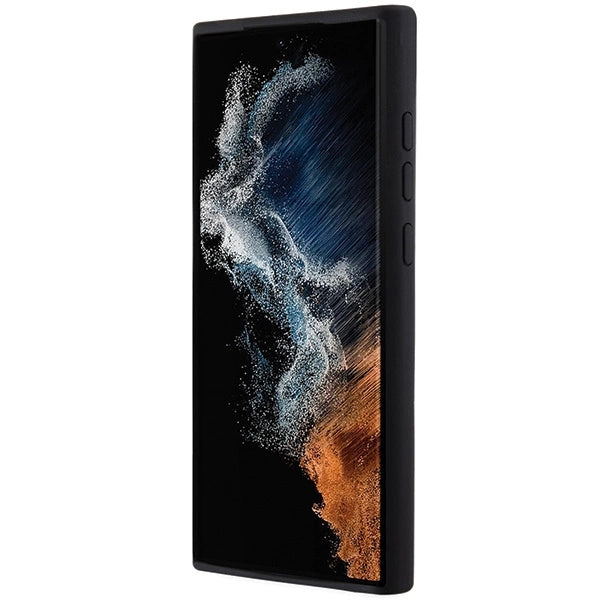 Karl Lagerfeld Silicone Ikonik Metal Pin case for Samsung Galaxy S23 Ultra - black