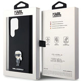 Karl Lagerfeld Silicone Ikonik Metal Pin case for Samsung Galaxy S23 Ultra - black