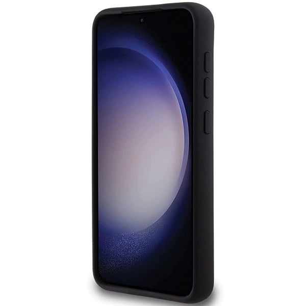 Karl Lagerfeld Silicone Karl&Choupette Metal Pin case for Samsung Galaxy S23+ - black