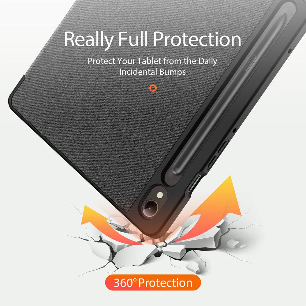 Dux Ducis Domo flip og smart sleep case til Samsung Galaxy Tab S9 - sort