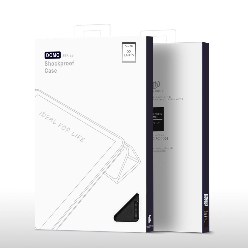 Dux Ducis Domo flip og smart sleep case til Samsung Galaxy Tab S9 - sort