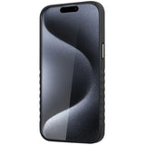 Audi Genuine Leather case med MagSafe til iPhone 15 Pro - sort og rød