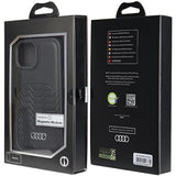 Audi Synthetic Leather Case with MagSafe for iPhone 15/14/13 - Black