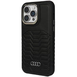 Audi Synthetic Leather case with MagSafe for iPhone 15 Pro Max - black