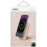Powerbank Uniq Hoveo magnetisk 5000mAh USB-C 20W PD - lyserød