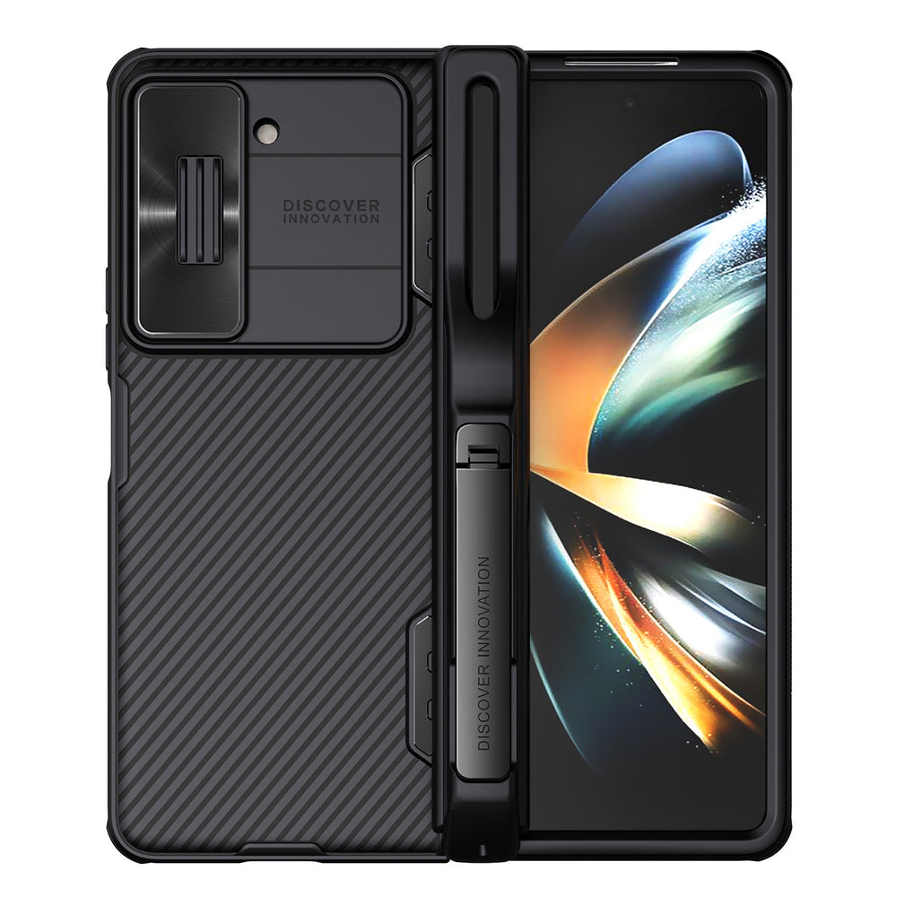 Nillkin CamShield Fold Case til Samsung Galaxy Z Fold 5 med ekstra stylus holder - sort