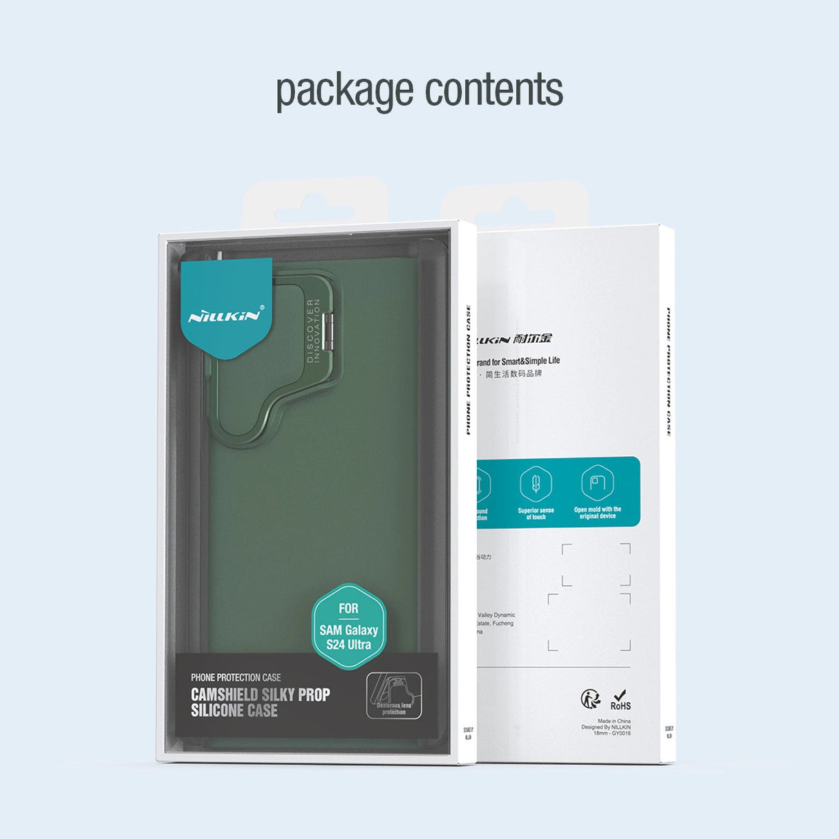 Nillkin CamShield Silky Prop Silicone Case for Samsung Galaxy S24 Ultra - black