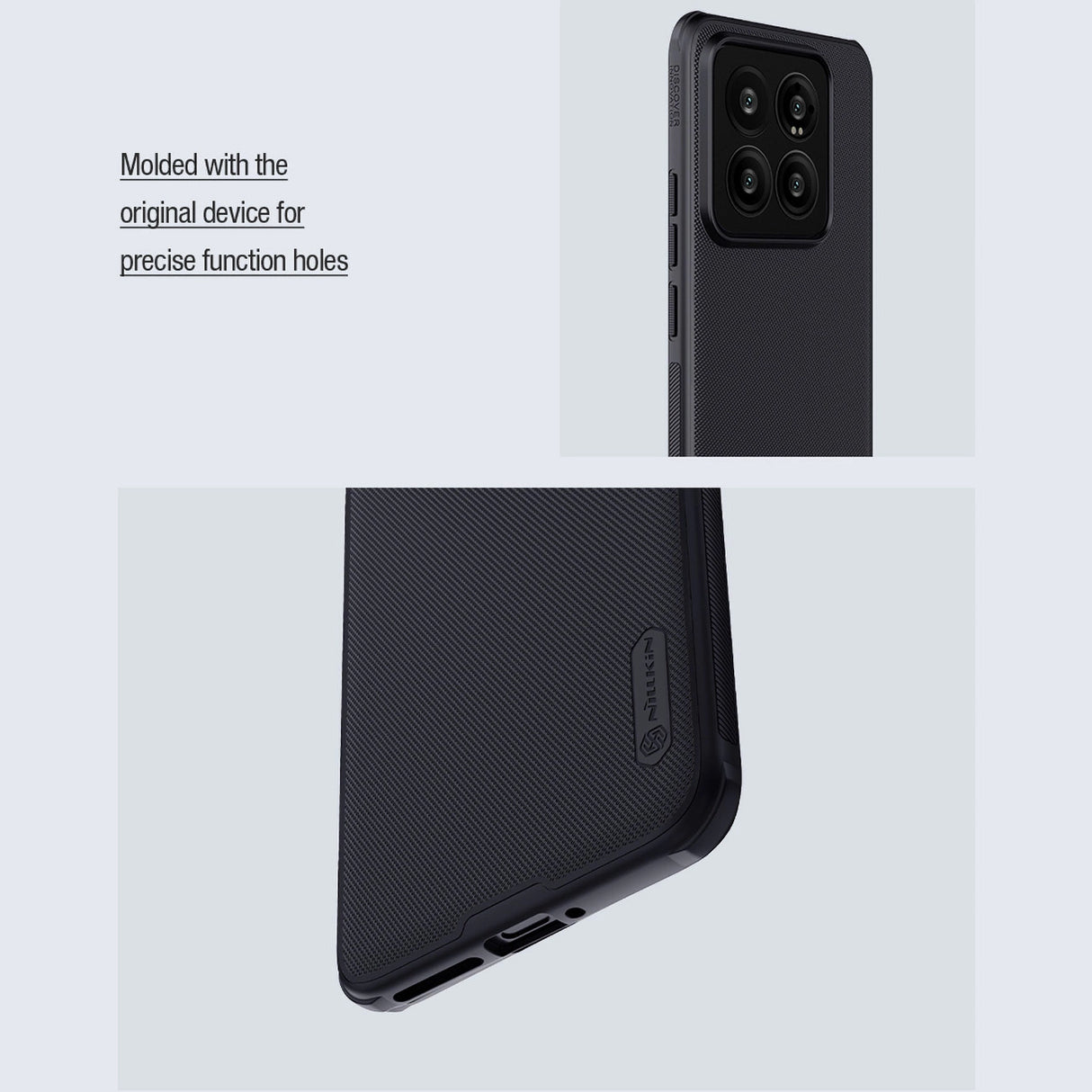 Nillkin Super Frosted Shield Pro Magnetic Case for Xiaomi 14 Pro - black