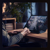 Nillkin Bumper Leather Case Pro-kasse til Samsung Galaxy Tab S9+ - sort