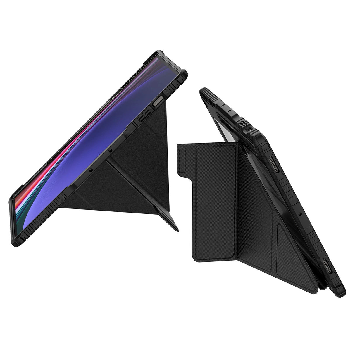 Nillkin Bumper Leather Case Pro-kasse til Samsung Galaxy Tab S9+ - sort