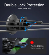 Choetech T204-F magnetisk bilholder med 15W trådløs opladning - sort