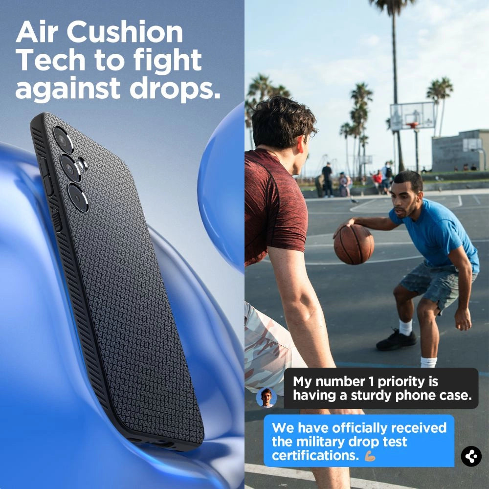 Spigen Liquid Air Case til Samsung Galaxy A35 5G - Matte sort