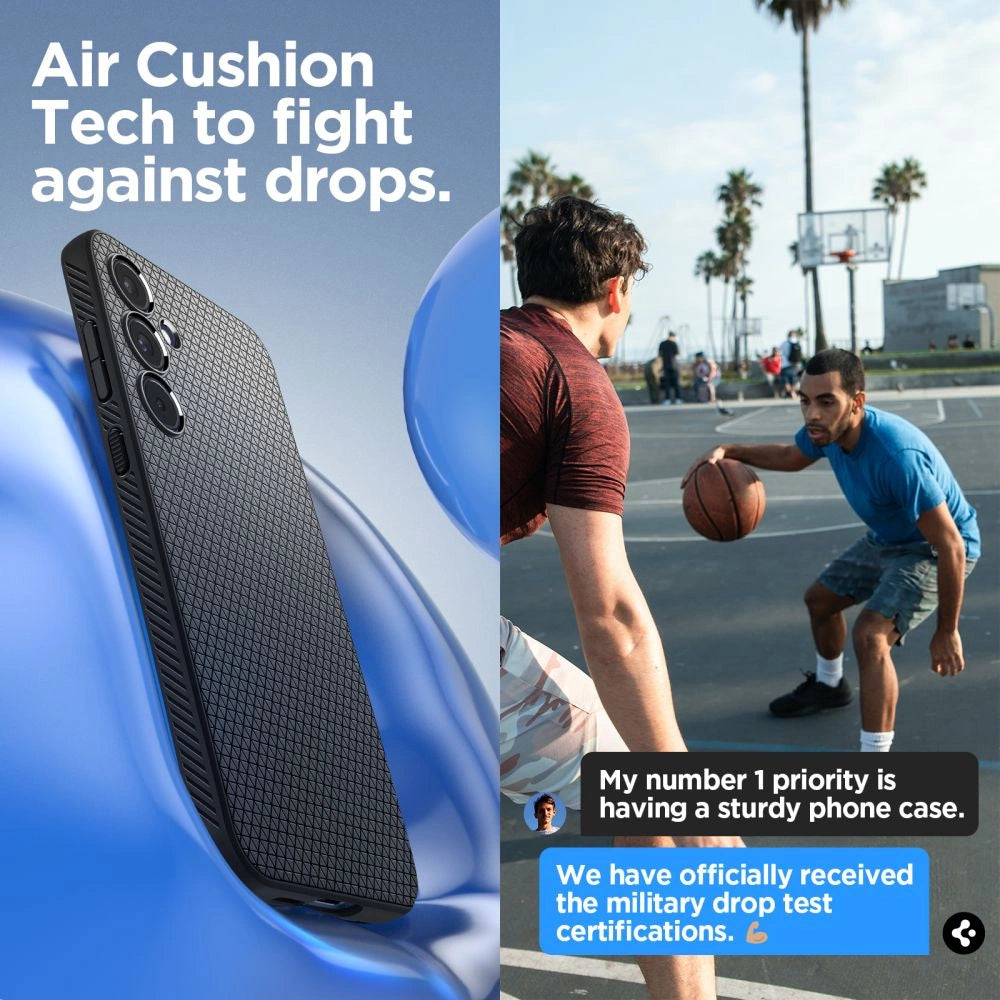 Spigen Liquid Air Case til Samsung Galaxy A55 5G - Matte Black