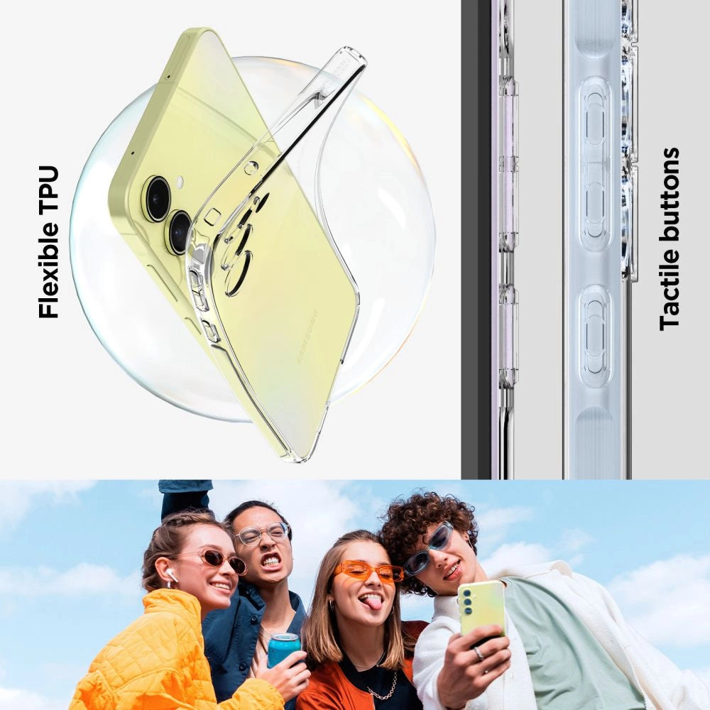 Spigen Liquid Crystal Case til Samsung Galaxy A55 5G - Gennemsigtig