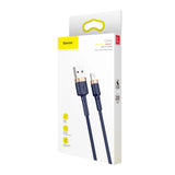 Baseus Cafule USB-A / Lightning 2.4A QC 3.0 kabel 1 m - blå-guld