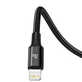 Baseus Rapid Series 3in1 USB-C - USB-C / Lightning / micro USB kabel 20W PD 1.5m - sort