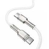 Baseus Cafule Series Metal Data USB-C / USB-C PD QC SCP 100W 5A 1 m cable - white