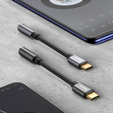 Baseus L54 adapter for USB-C headphones / mini jack 3.5mm DAC 24 bit 48 KHz - gray