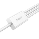 Baseus Superior Series USB-A - USB-C / Lightning / micro USB 3.5A cable 0.5m - white