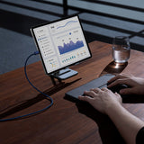 Baseus Tungsten Gold USB-C / USB-C kabel 100W 1m - marineblå