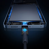 Baseus Tungsten Gold USB-C / USB-C kabel 100W 1m - marineblå