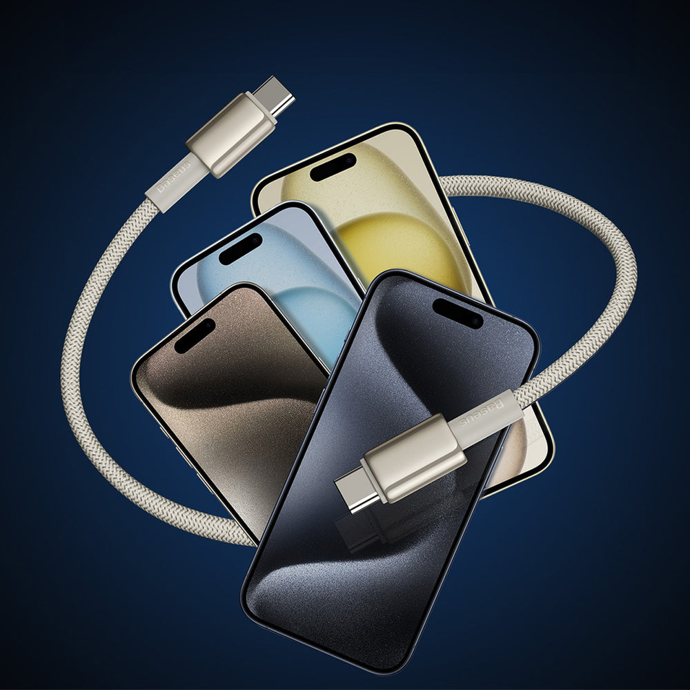 Baseus Tungsten Gold USB-C / USB-C cable 100W 1m - gold