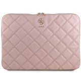 Guess Quilted 4G cover til en 16" laptop - pink