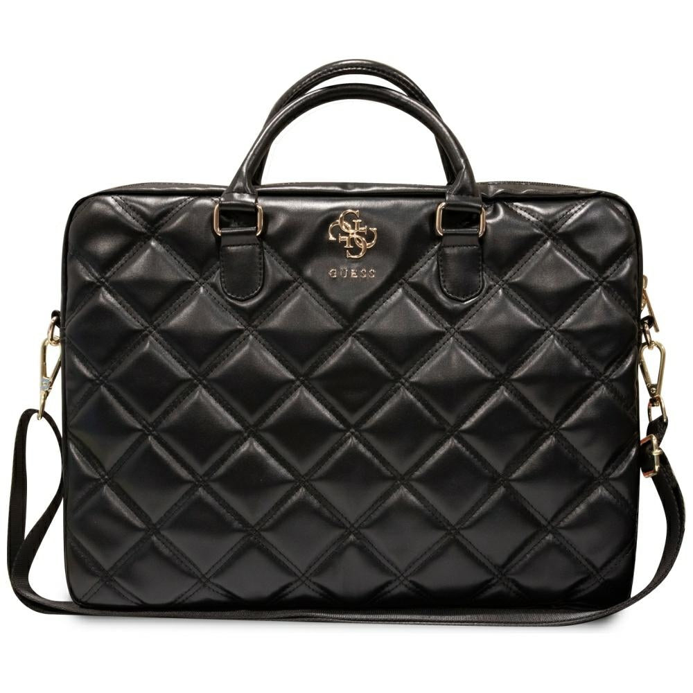 Guess 4G Quilted taske til en 16" laptop - sort