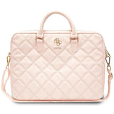 Guess Quilted 4G taske til en 16" laptop - pink