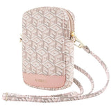Guess Zip GCube Bottom Stripe telefonpose - pink