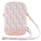 Guess Zip GCube Bottom Stripe telefonpose - pink