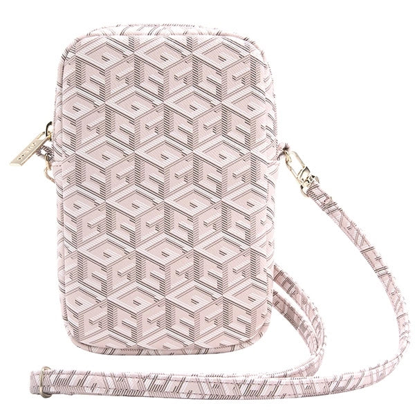 Guess Zip GCube Bottom Stripe telefonpose - pink