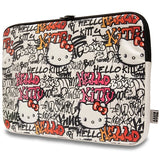 Hello Kitty PU Metal Logo case for a 14" laptop - beige